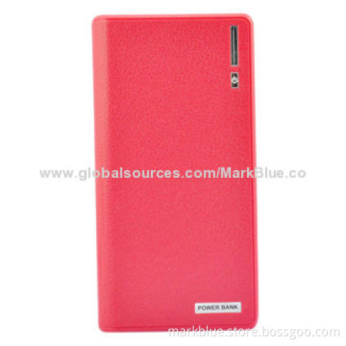 Portable Power Bank with 20,000mAh Capacity, 5V DC-1,000mA Input